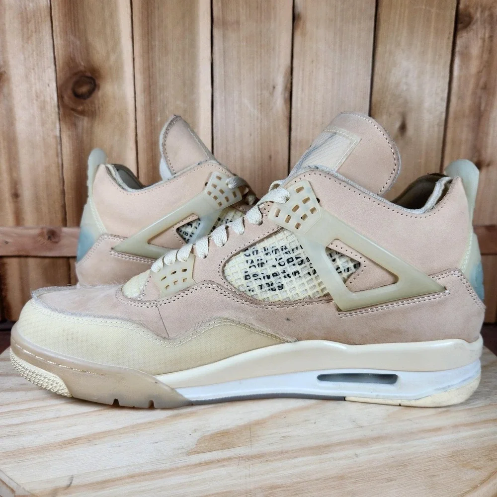 Nike Air Jordan 4 x Off-White‎ Sail CV9388-100 Women's 12.5 / Men's 11 Authentic